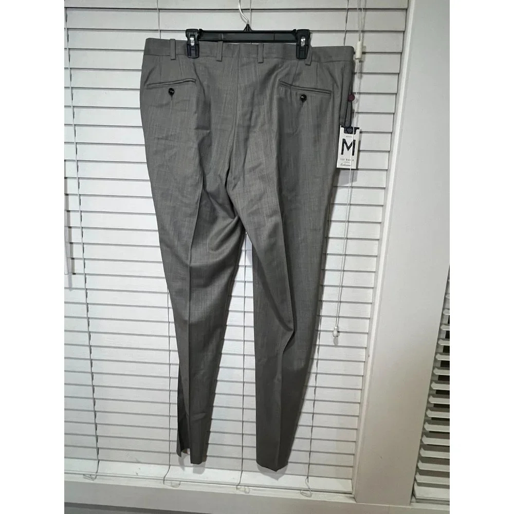 Ted Baker Endurance 100%‎ Wool Unhemmed Men's Dress Pants - Size 40x38